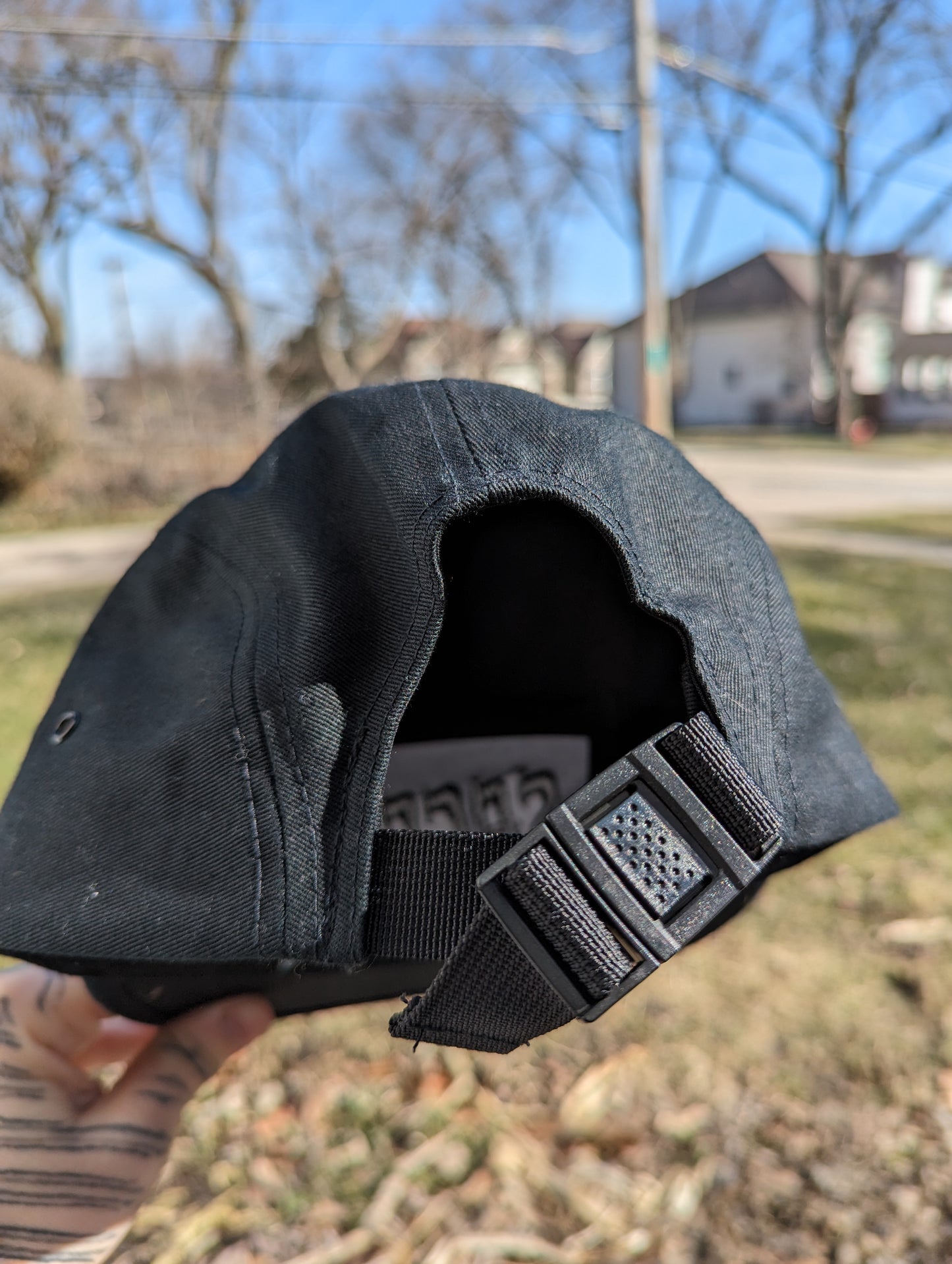 Sacred 5 Panel Hat - Black