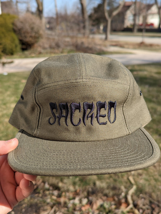 Sacred 5 Panel Hat - Olive