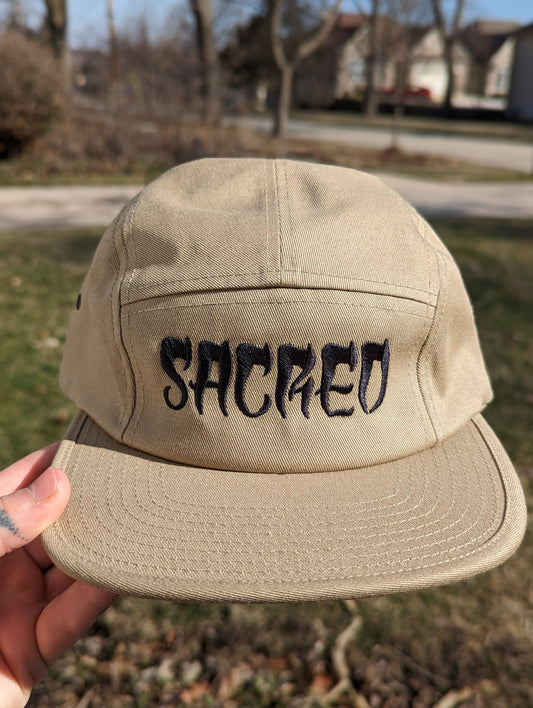 Sacred 5 Panel Hat - Khaki